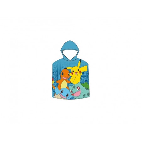 Poncho safta de microfibra pokemon 1000x500 mm