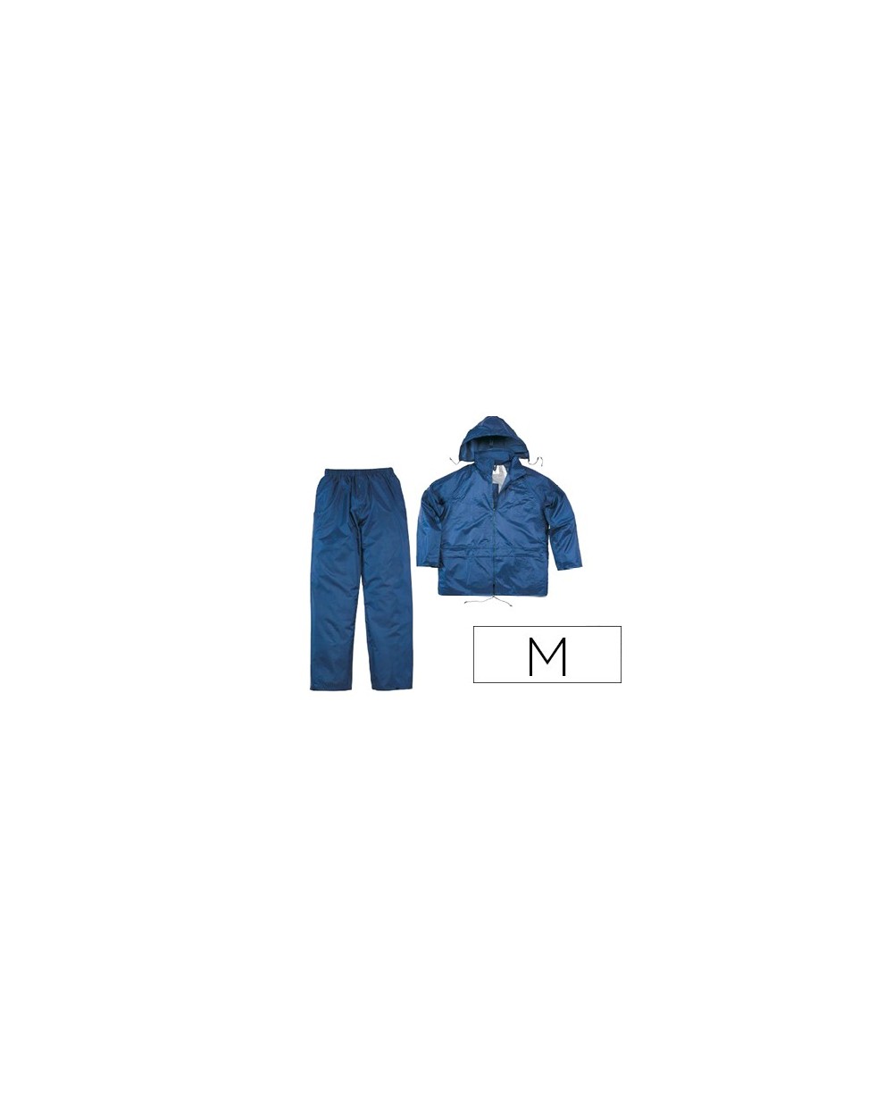 Conjunto de lluvia deltaplus 400 poliester pvc azul marino talla m