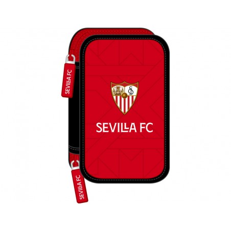 Plumier escolar safta doble pequeno 28 piezas sevilla fc corporativa 195x125x40 mm