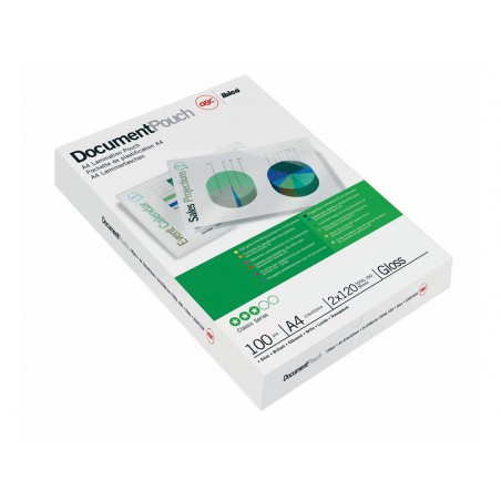 Bolsa de plastificar gbc din a4 2x80 micras brillo caja de 100 unidades
