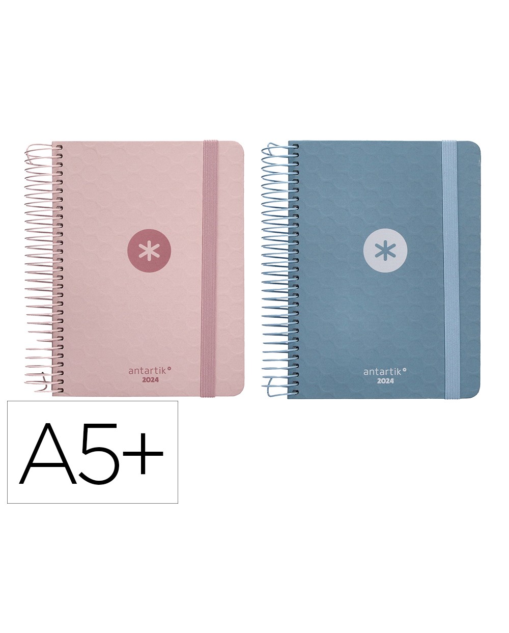 Agenda de oficina antartik 2024 dia pagina 80 gr con sobre y 3 hojas de pegatinas 165x215 mm