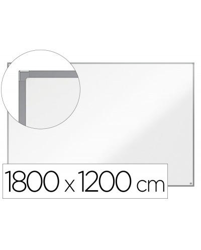 Pizarra blanca nobo essence acero vitrificado magnetica 1800x1200 mm