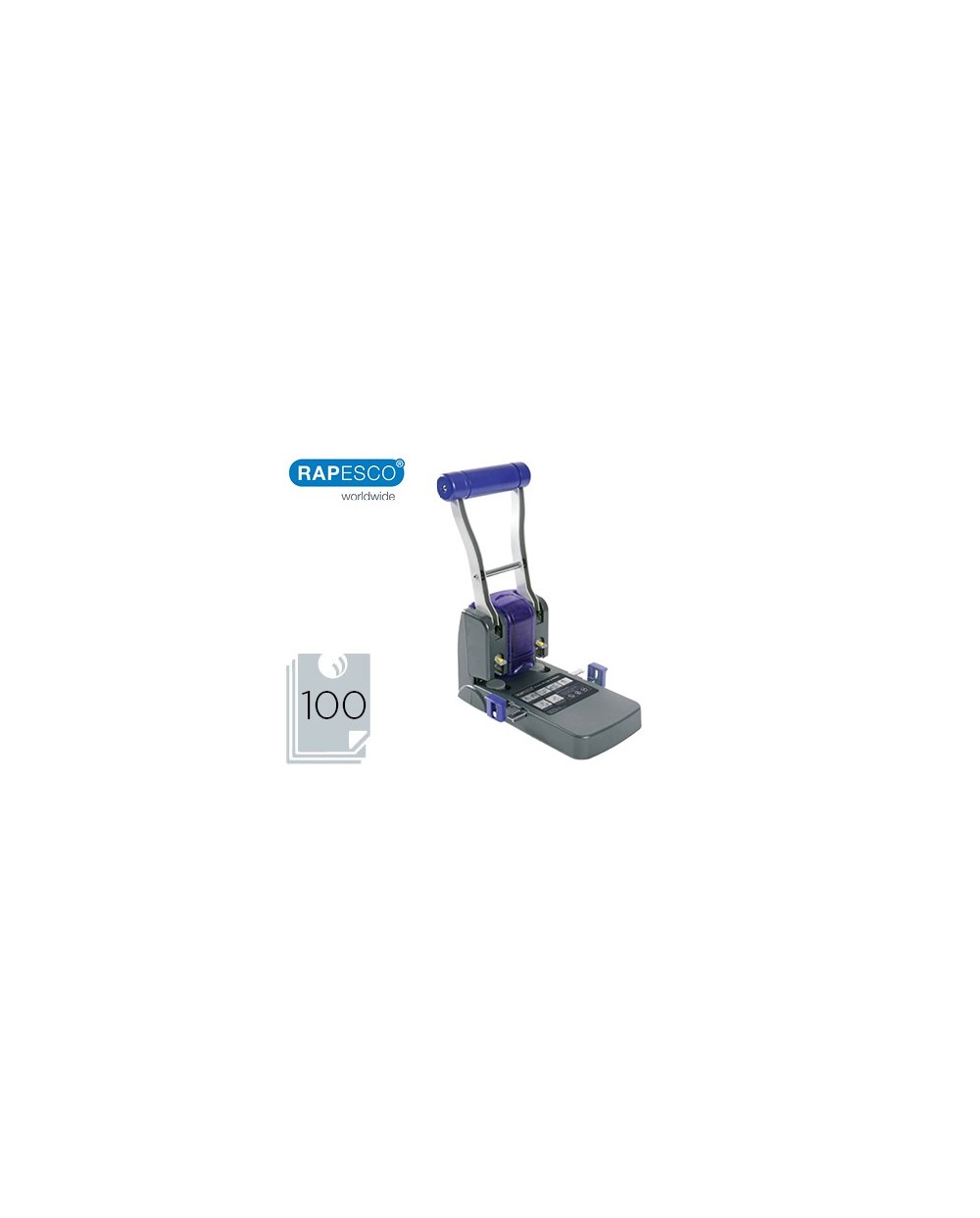 Taladrador rapesco p1100 negro morado 2 taladros gran capacidad 100 hojas