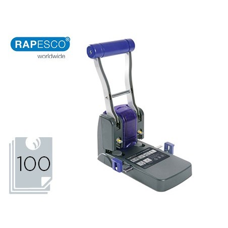 Taladrador rapesco p1100 negro morado 2 taladros gran capacidad 100 hojas