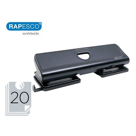 Taladrador rapesco 720 metal negro 4 taladros capacidad 20 hojas