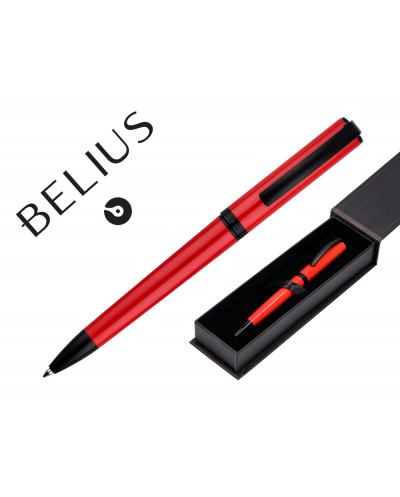 Roller belius turbo aluminio d iseno rojo y negro tinta azul caja de diseno