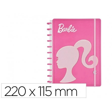 Cuaderno inteligente din a5 barbie pink barbie 220x115 mm
