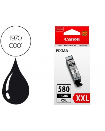 Ink jet canon 580 xxl pixma tr8550 ts6250 ts8250 ts9150 ts9550 negro 600 pag