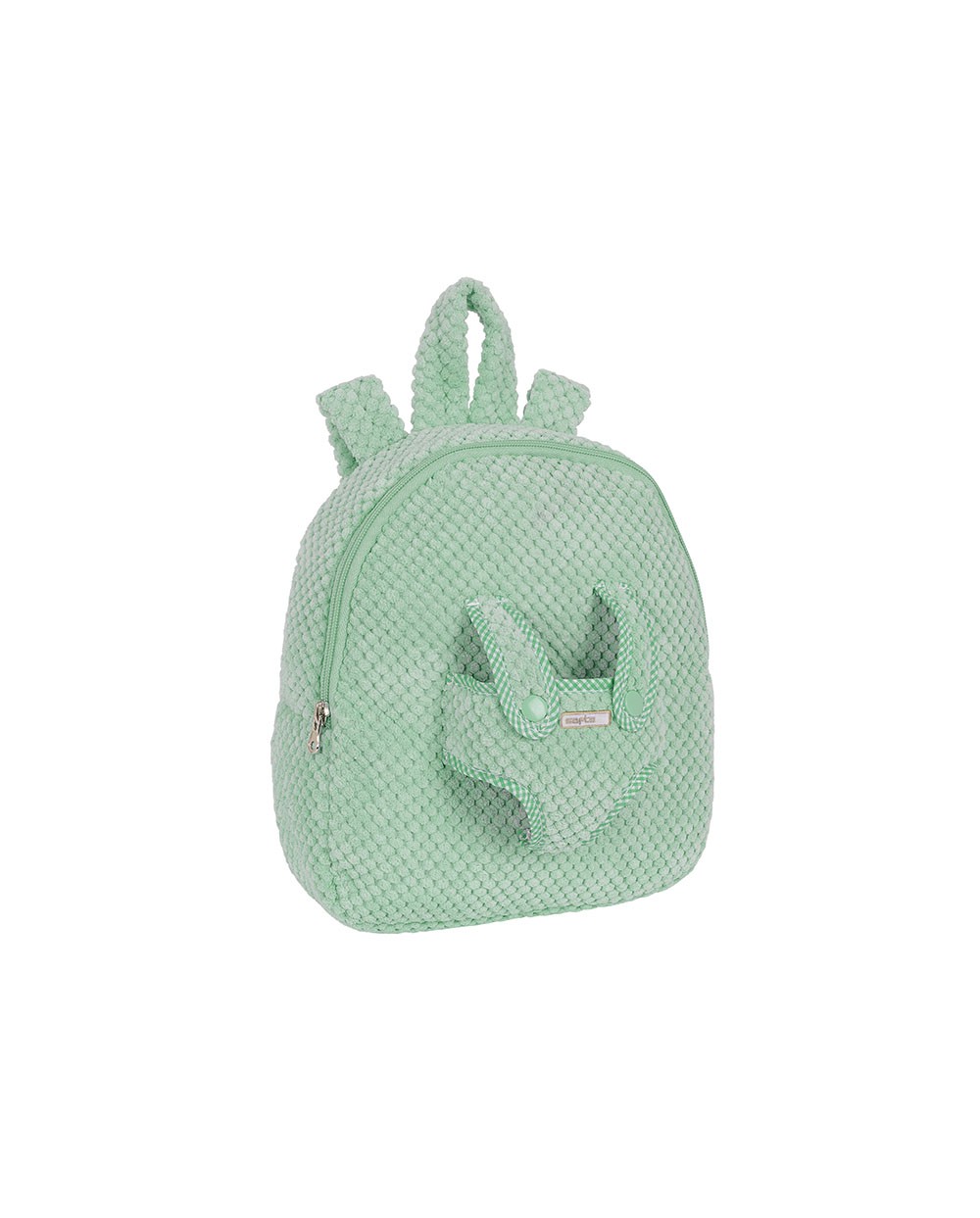 Mochila safta preescolar osito extraible verde 75x230x270 mm