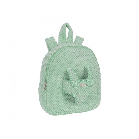 Mochila safta preescolar osito extraible verde 75x230x270 mm