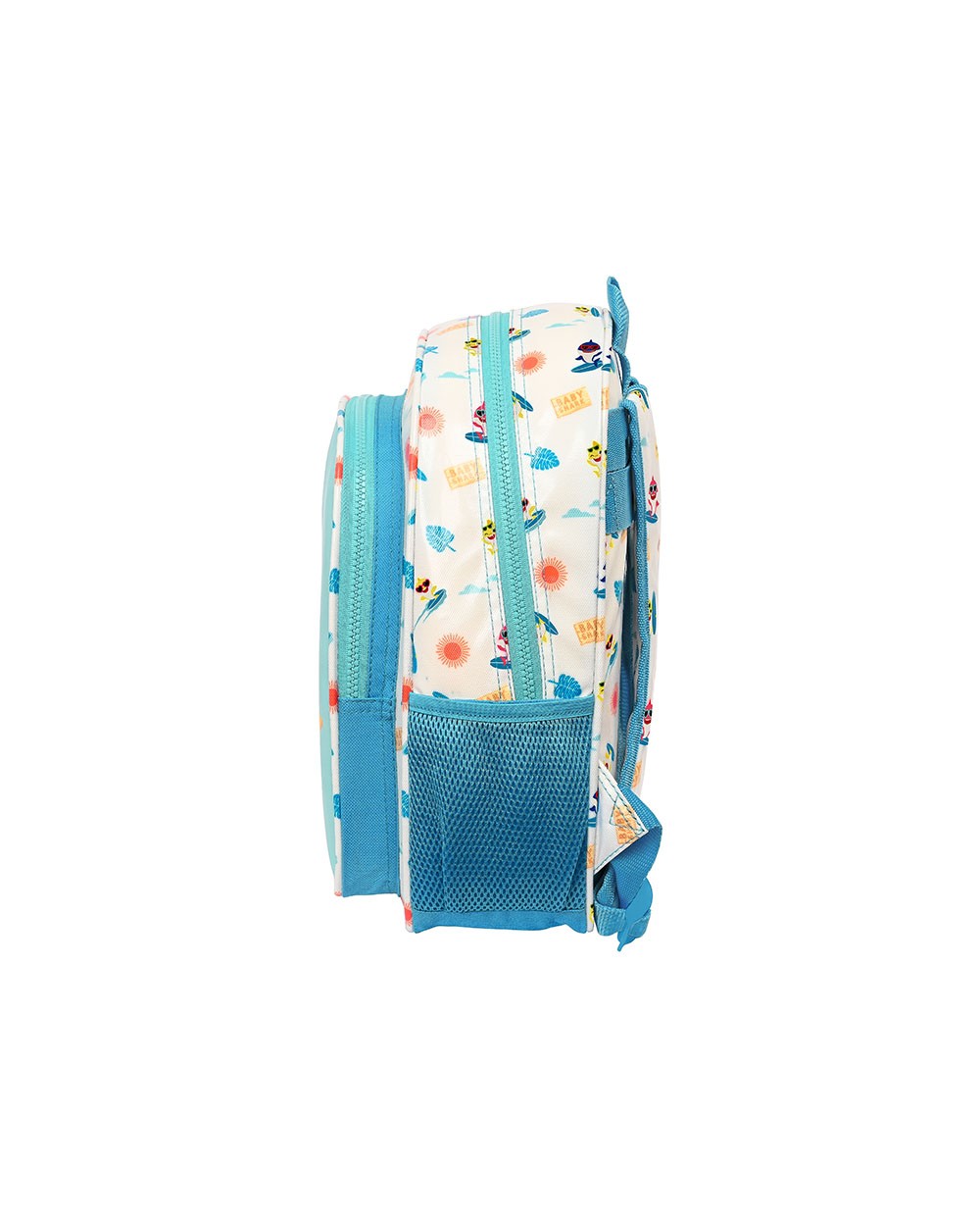 Mochila safta infantil con musica adaptable a carro baby shark surfing 100x270x330 mm