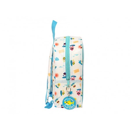 Mochila safta guarderia adaptable a carro con bolsillo frontal baby shark surfing 100x220x270 mm