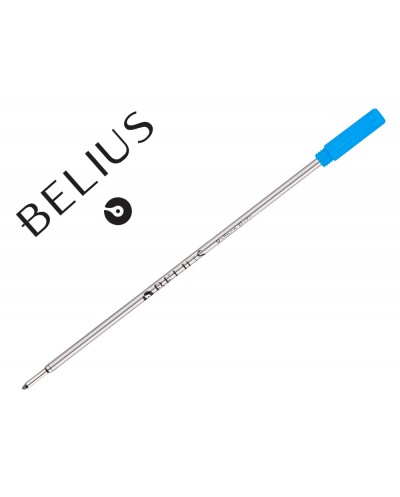 Recambio boligrafo belius con rosca azul caja 3 unidades