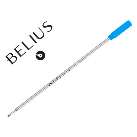 Recambio boligrafo belius con rosca azul caja 3 unidades