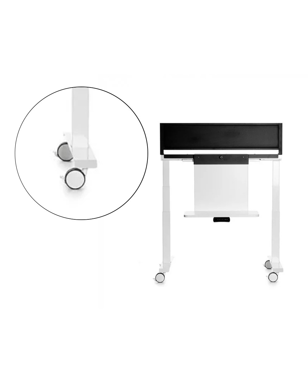 Soporte rocada movil regulable para pantallas interactivas