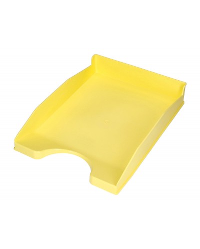 Bandeja sobremesa plastico q connect amarillo pastel opaco 240x70x340mm