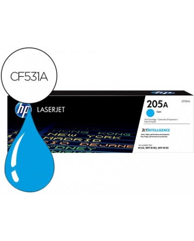 Toner hp 205a laserjet m154a 154nw mfp m180n 181fw cian 900 paginas