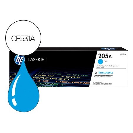 Toner hp 205a laserjet m154a 154nw mfp m180n 181fw cian 900 paginas