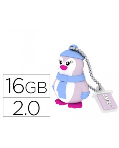 Memoria usb emtec flash 16 gb 20 pinguino