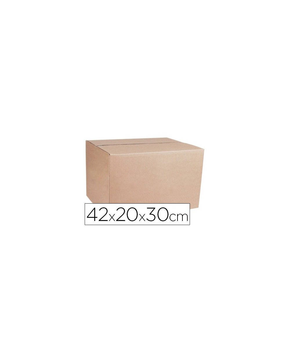 Caja de embalar marron q connect doble canal 420x200x300 mm