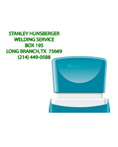 Sello x stamper quix personalizable color verde medidas 24x49 mm q 12