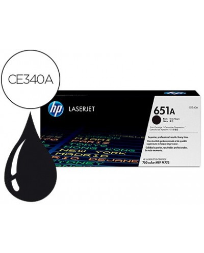 Toner hp 651a laserjet mfp m775dn m775f m775z m775z negro 13500 paginas