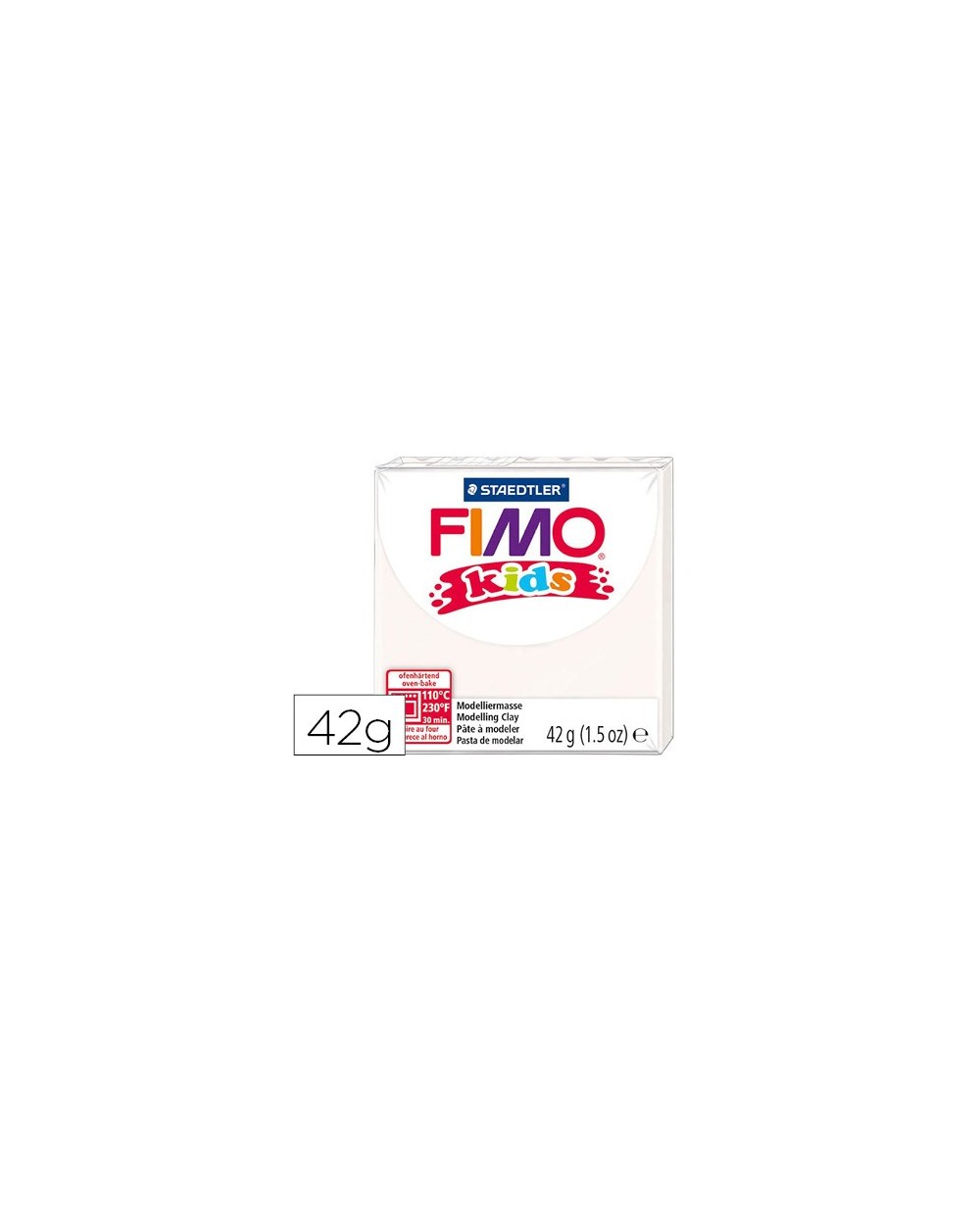 Pasta staedtler fimo kids 42 gr color blanco