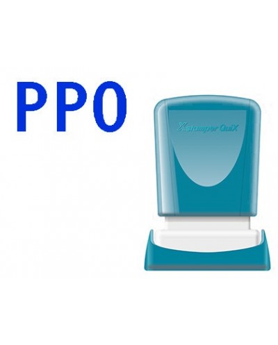 Sello x stamper quix personalizable color azul medidas 11x25 mm q 04