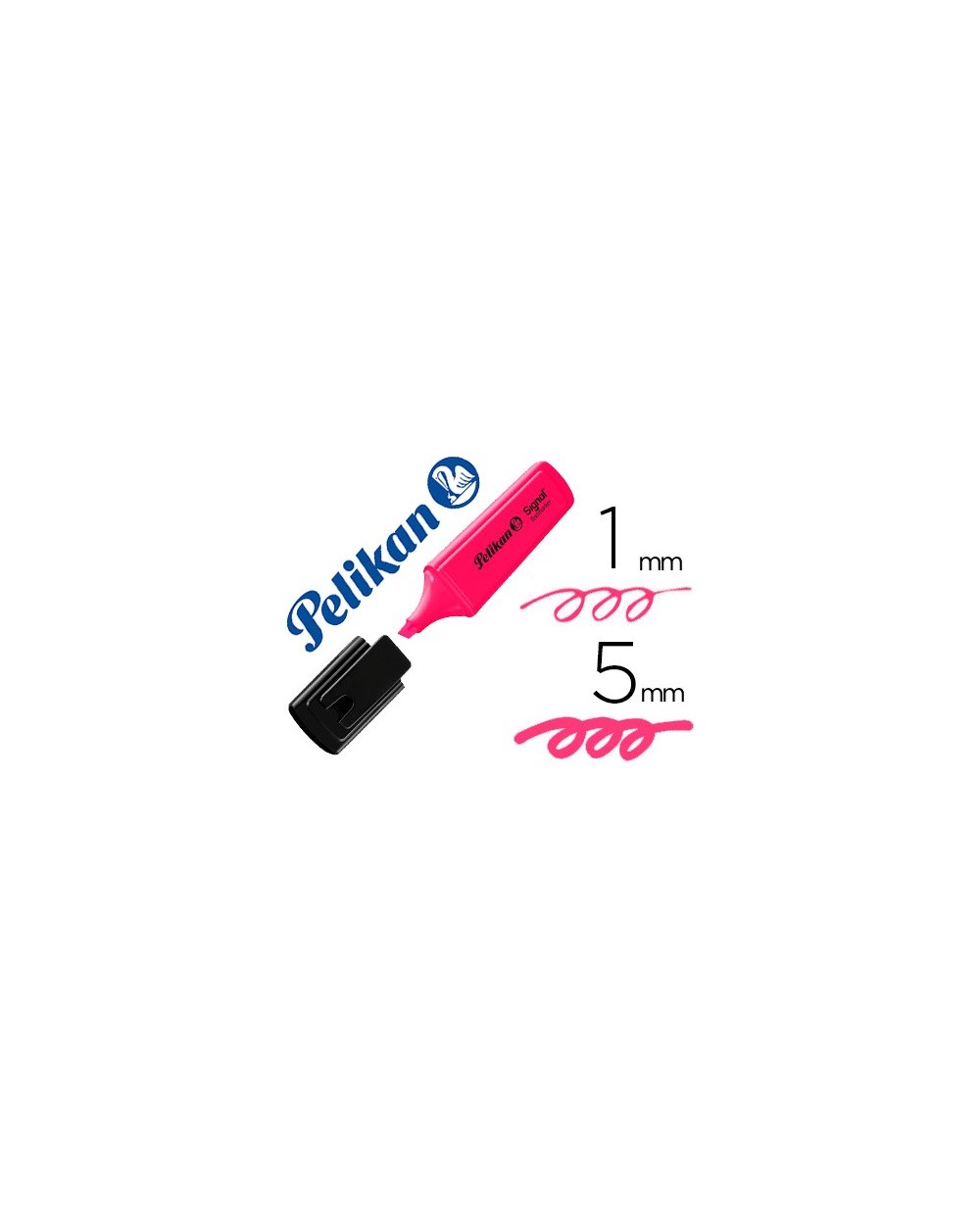 Rotulador pelikan fluorescente textmarker signal rosa