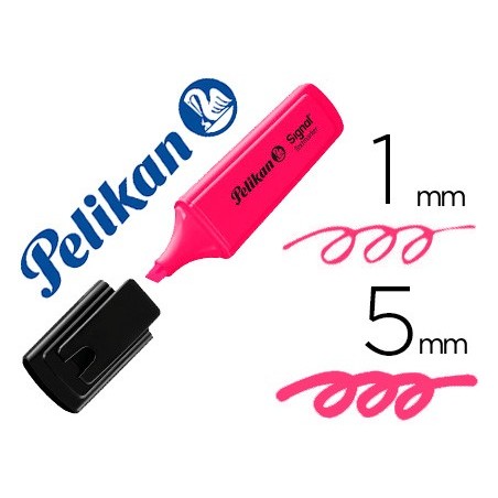 Rotulador pelikan fluorescente textmarker signal rosa