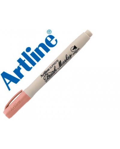 Rotulador artline supreme brush pintura base de agua punta tipo pincel trazo variable melocoton