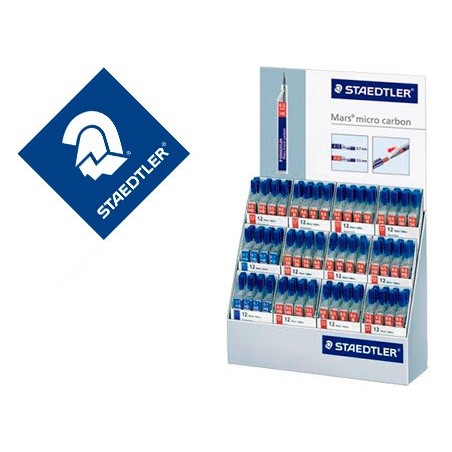 Minas staedtler mars micro expositor sobremesa de 144 tubos graduaciones surtidas