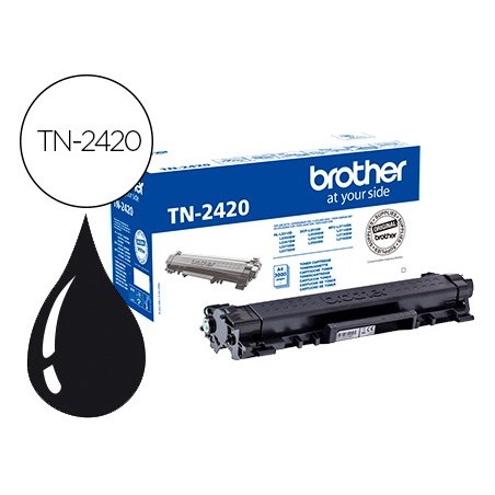 Toner brother tn 2420 para dcp l2510 2530 2550 hl l2375 alta capacidad negro 3000 pag