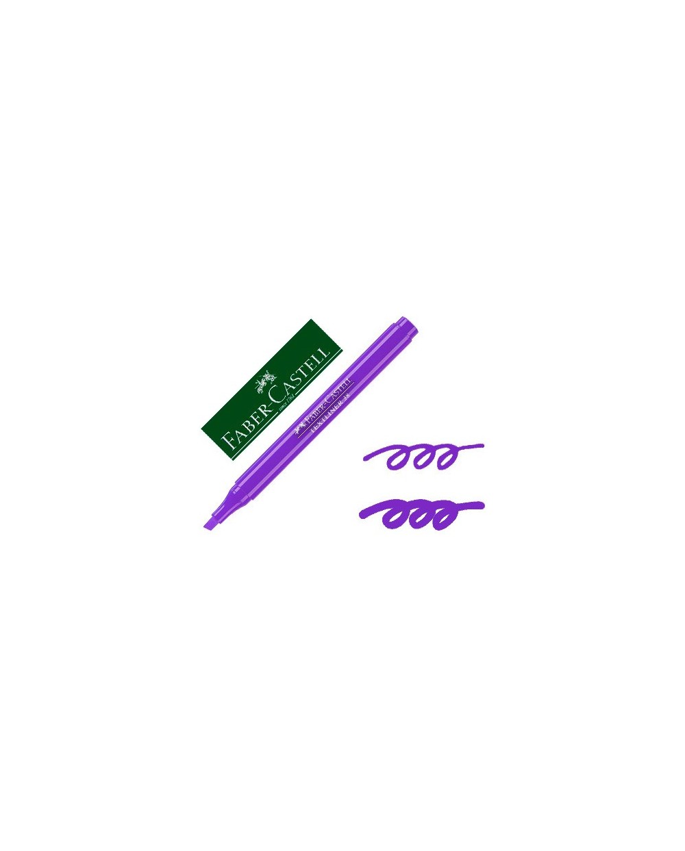 Rotulador faber fluorescente textliner 38 violeta