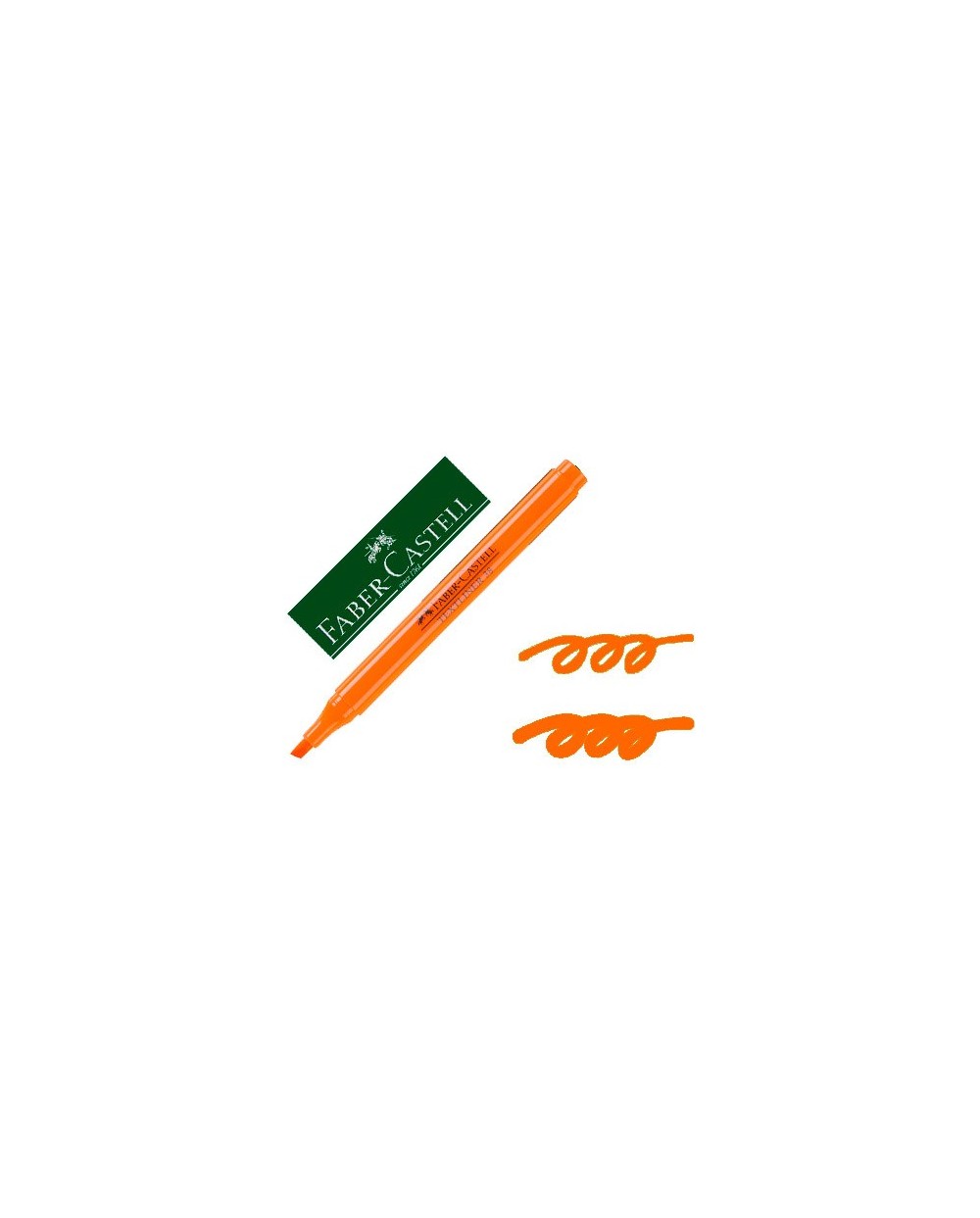 Rotulador faber fluorescente textliner 38 naranja