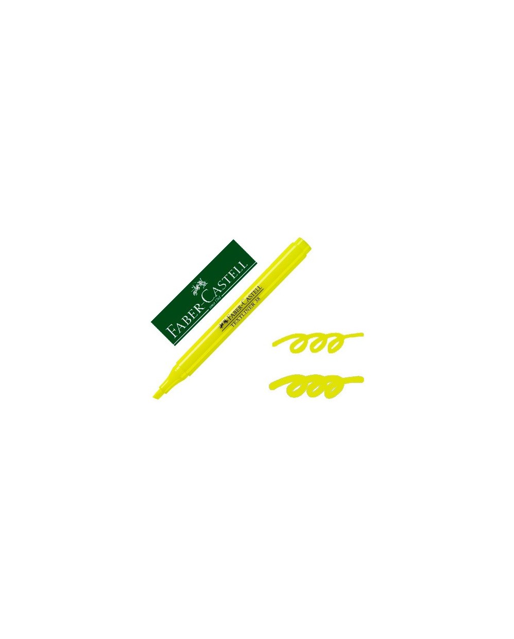 Rotulador faber fluorescente textliner 38 amarillo