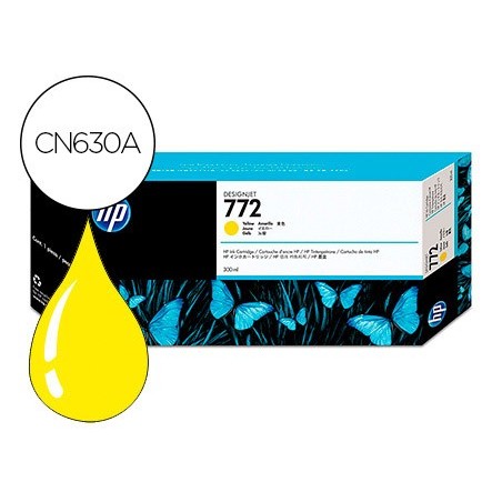 Ink jet hp n772 designjet z5200 z5400 amarillo 300 ml