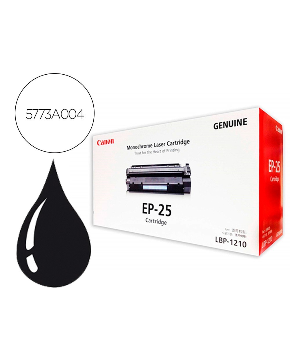 Toner canon ep25 lbp1210 negro