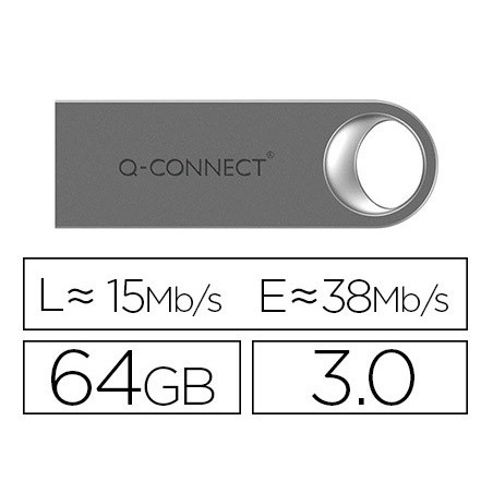 Memoria usb q connect flash premium 64 gb 30