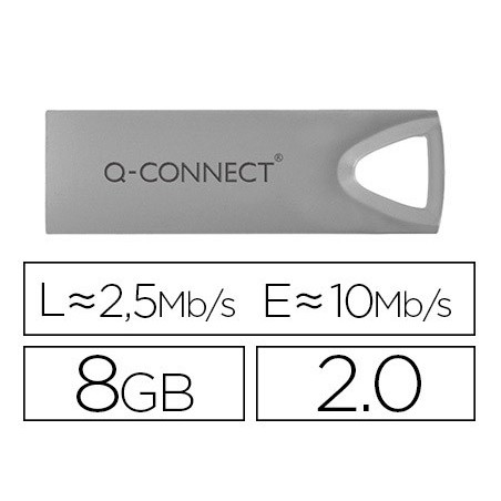Memoria usb q connect flash premium 8 gb 20