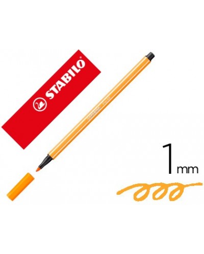 Rotulador stabilo acuarelable pen 68 bermellon palido 1 mm