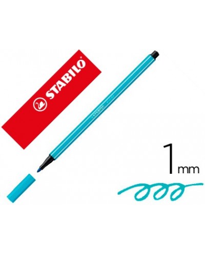 Rotulador stabilo acuarelable pen 68 azul cobalto 1 mm