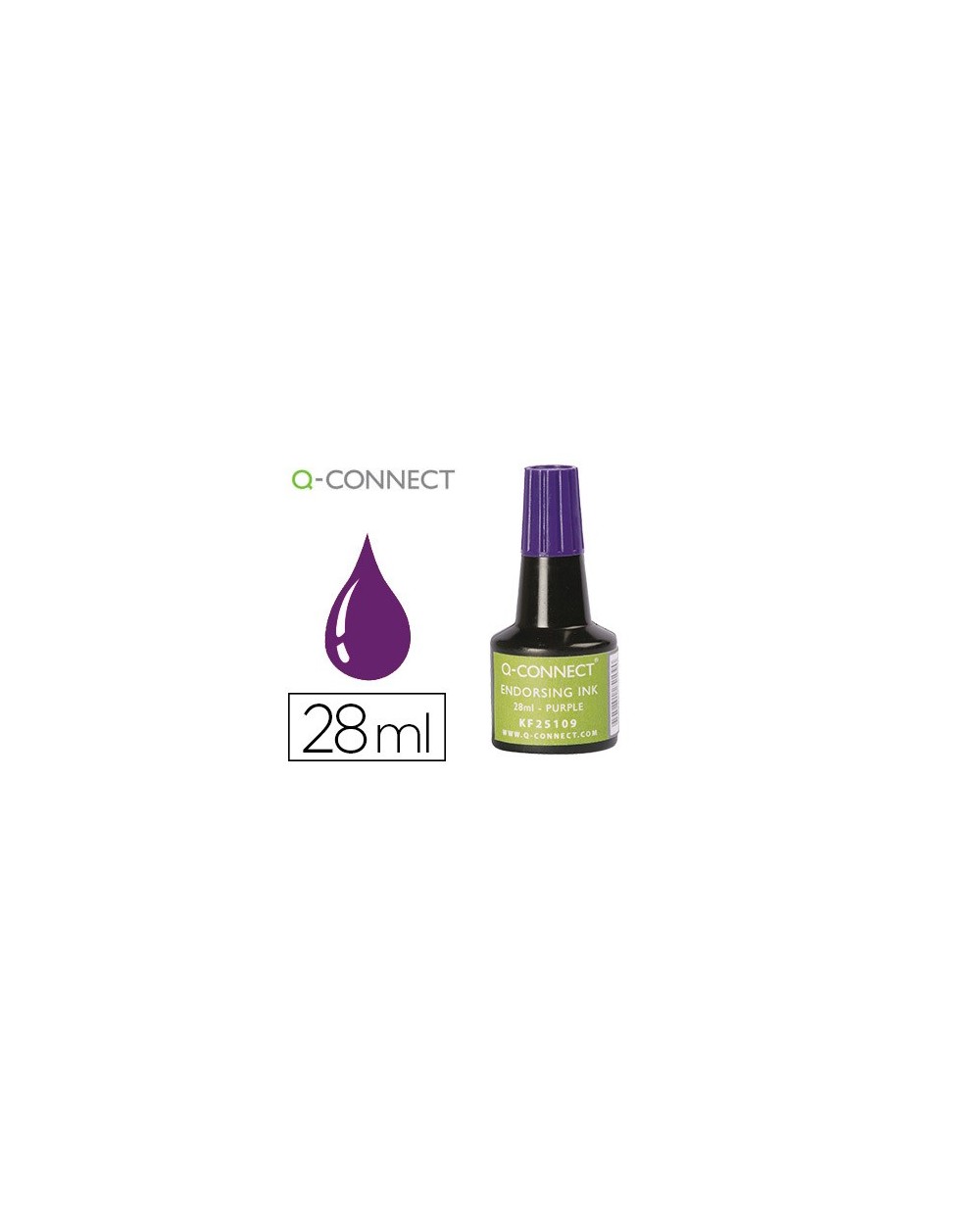 Tinta tampon q connect violeta frasco 28 ml