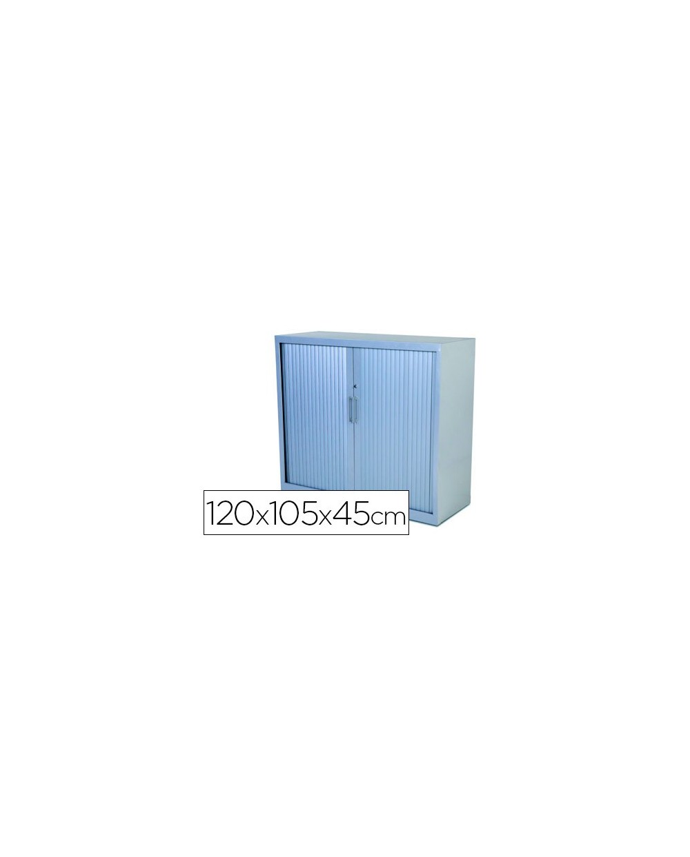 Armario metalico rocada dos puertas tipo persiana incluye dos balda serie store 120x105x45 cm acabado ac00
