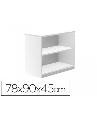 Armario rocada con dos estantes serie store 78x90x45 cm acabado aw04 blanco blanco
