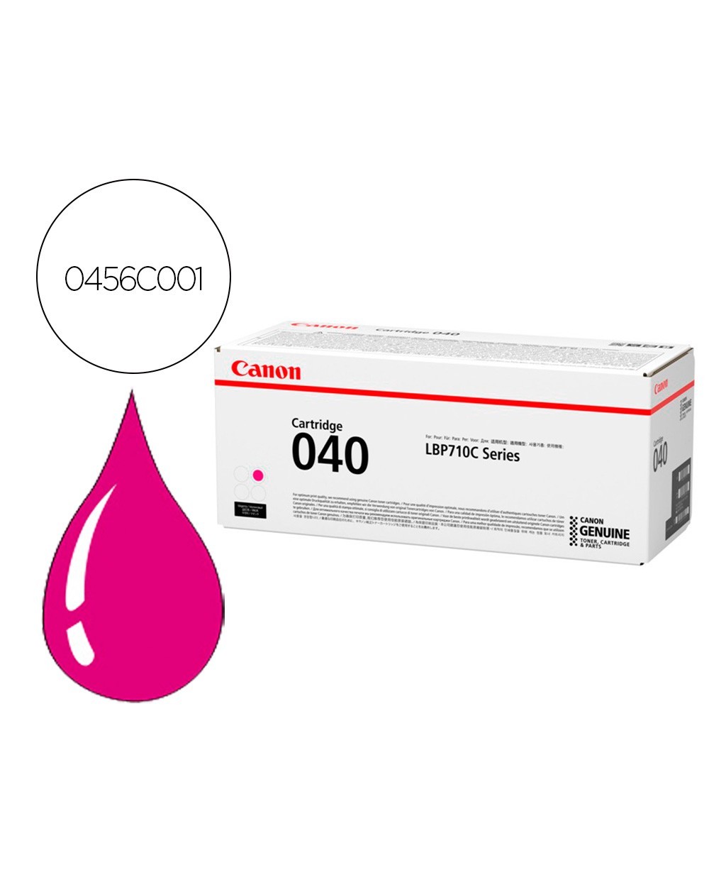 Toner canon 040m lbp710 lbp712 magenta