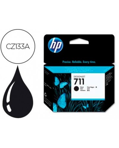 Ink jet hp n 711 designjet t120 t520 negro 80 ml