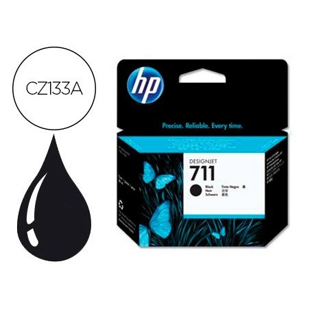 Ink jet hp n 711 designjet t120 t520 negro 80 ml