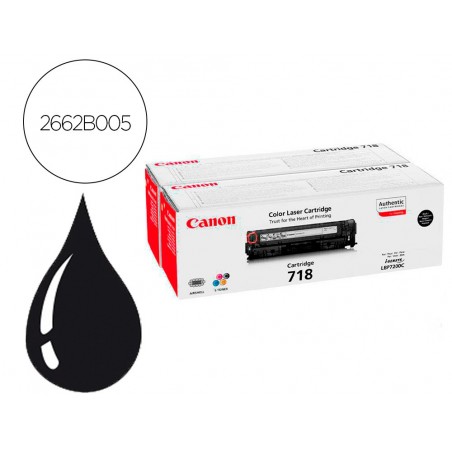 Toner canon 718b lbp7680 lbp7200 mf8300 pack negro