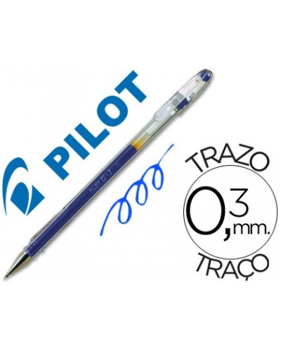 Boligrafo pilot g 1 azul tinta gel